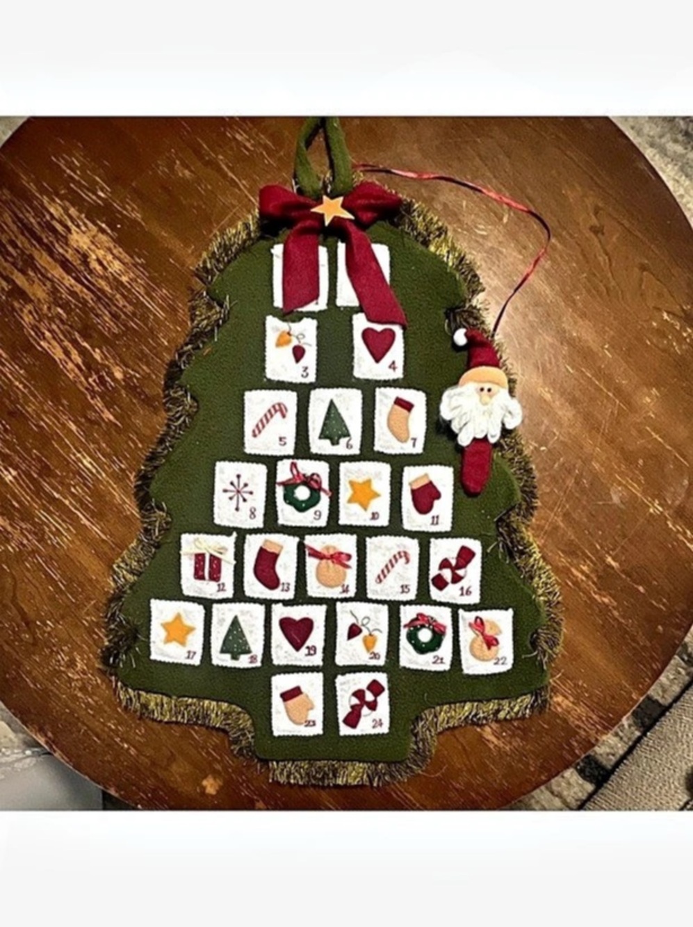 at home Advent Calendar Tree Felt Christmas